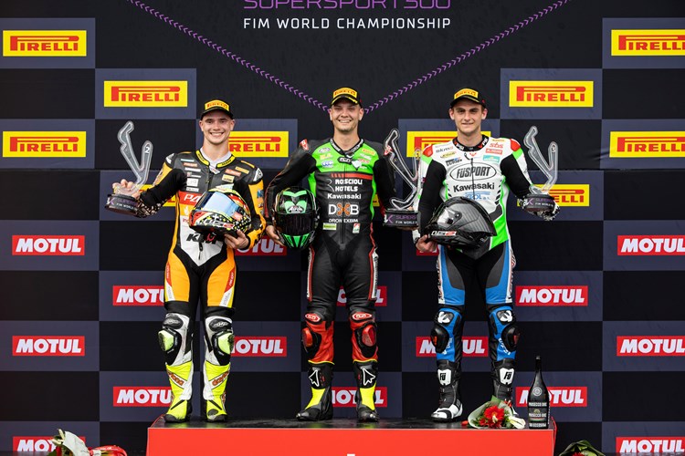 Kawasaki Riders On The Podium For SSP300